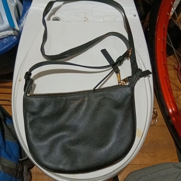 Marc Jacobs Black Leather Shoulder Bag - Picture 1 of 4